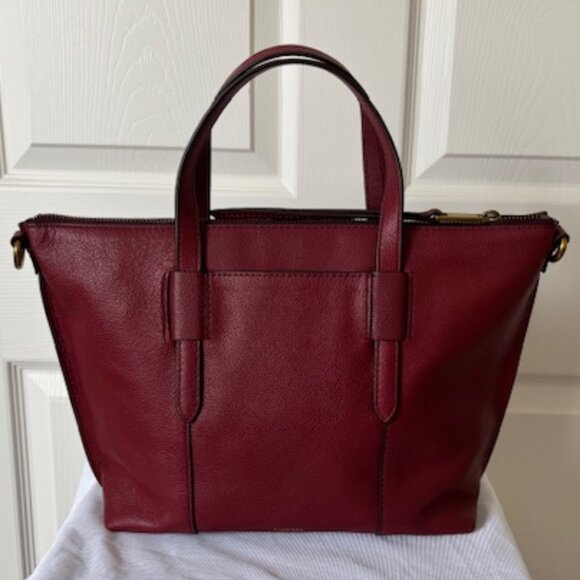 Fossil Skylar Satchel Red Velvet - Picture 2 of 14